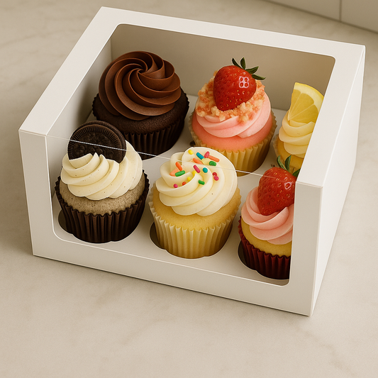 Half-Dozen Happiness (6 cupcakes)